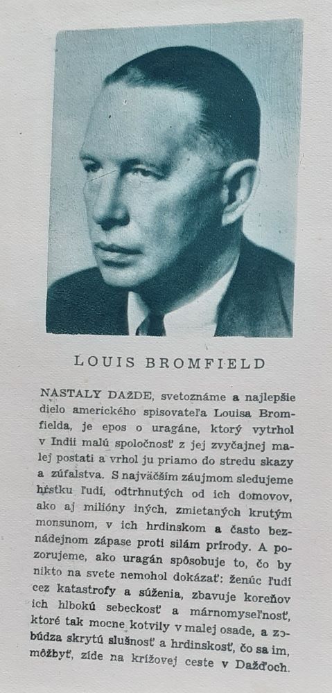 Nastaly dažde 1. / Román z modernej Indie / Louis Bromfield