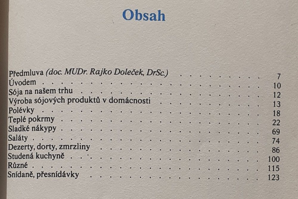 Sója v naší kuchyni