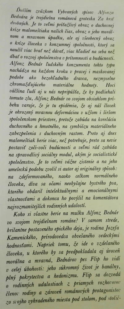 Za hrsť drobných I. II. III.