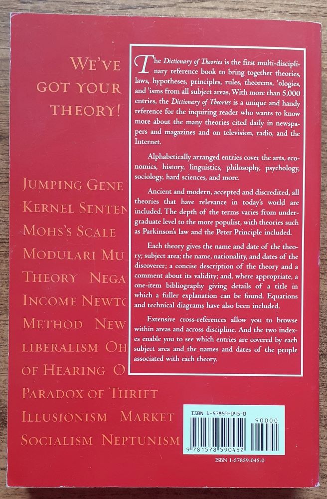 Dictionary of Theories / One stop to more than 5 000 theories