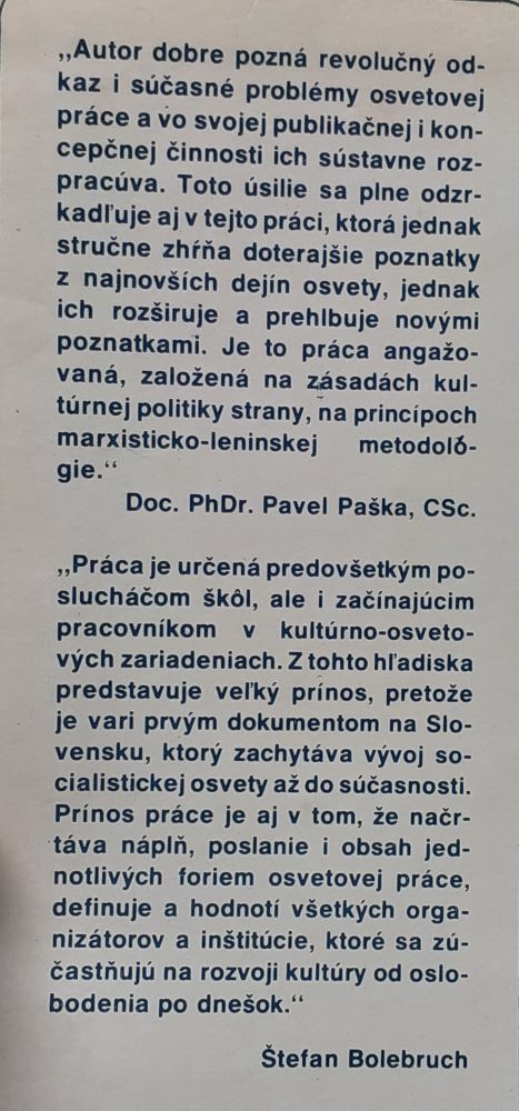 Kultúrno osvetová práca v SSR