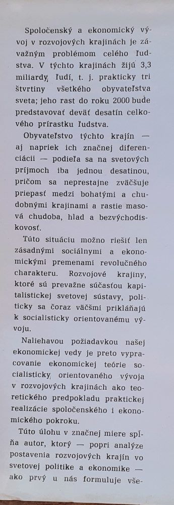 Súčasnosť a perspektívy rozvojových krajín