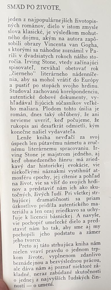 Smäd po živote / Vincent van Gogh
