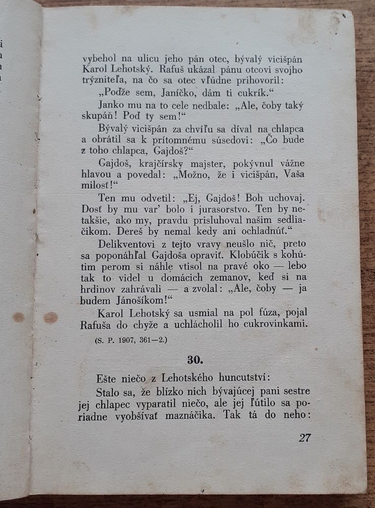 Zo života slovenského / Žarty, príhody a zaujímavosti