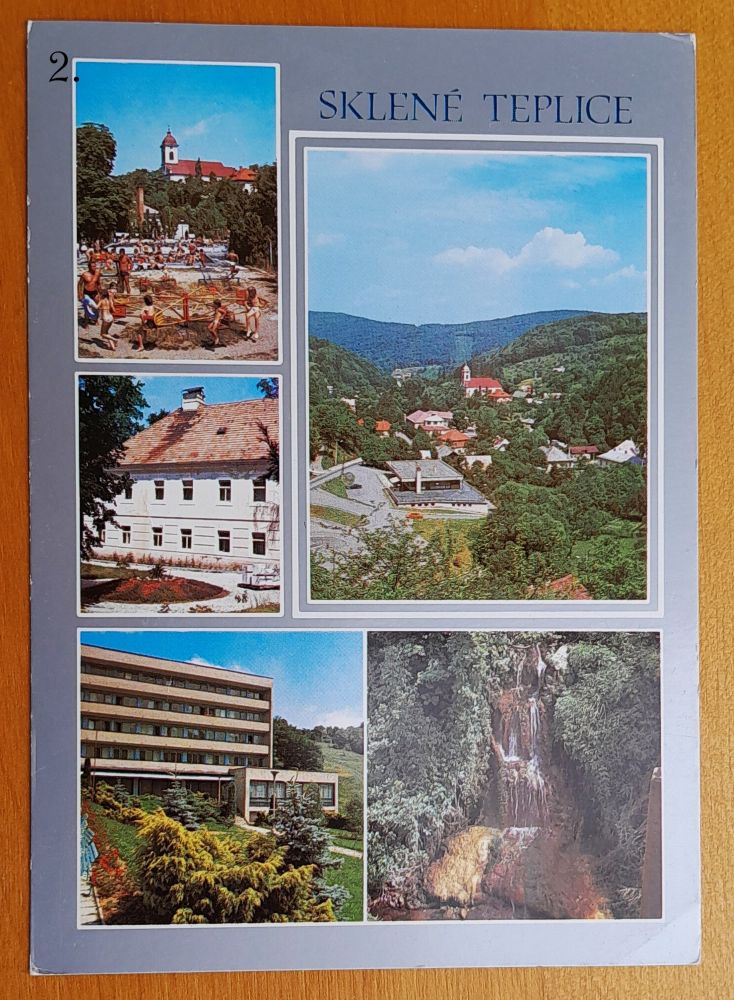 Sklené Teplice - 1987, pohľadnice