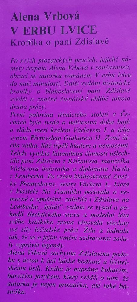 V erbu lvice / Kronika o paní Zdislavě