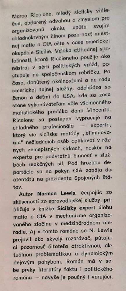 Expert zo Sicílie / mafia, CIA, Sicília...
