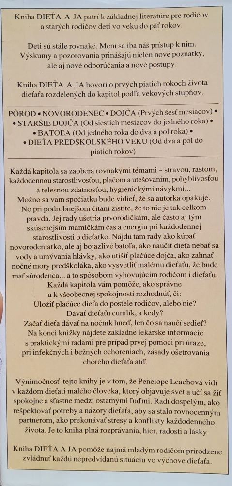 Dieťa a ja / Od narodenia do piatich rokov