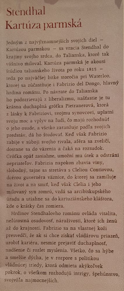 Kartúza parmská - Zlatý fond