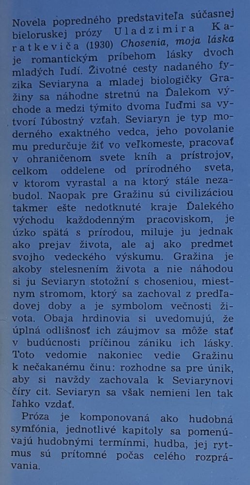 Chosenia, moja láska / Edícia lipa