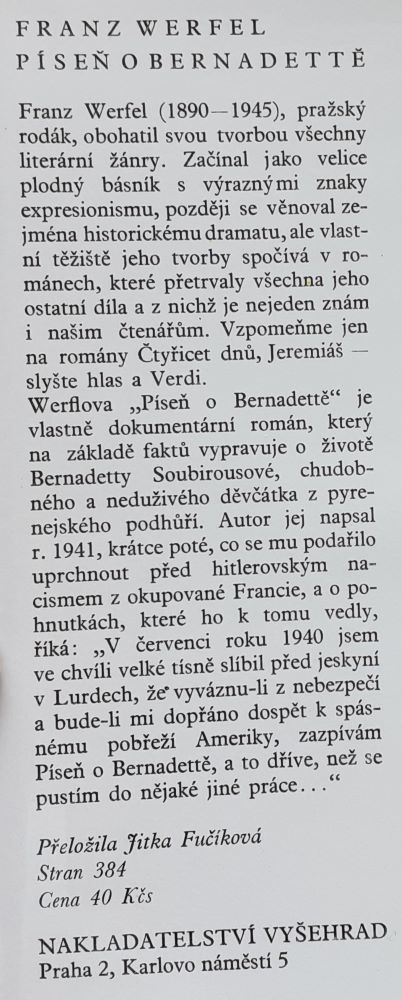 Píseň o Bernadettě