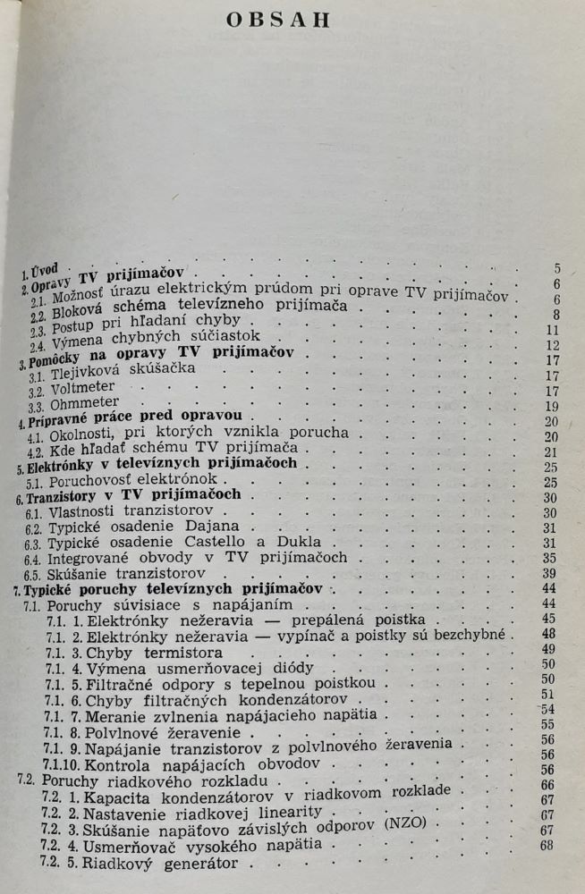 Amatérske opravy televízorov