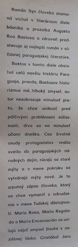 Syn človeka / Román z Paraguaja