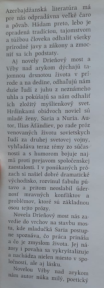 Drieňový most / Vŕby nad Arykom / Edícia Eva