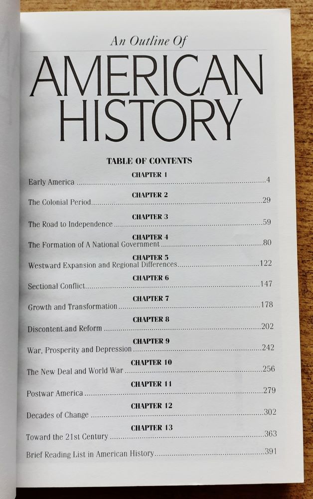 Náčrt Amerických dejín / An Outline of American History