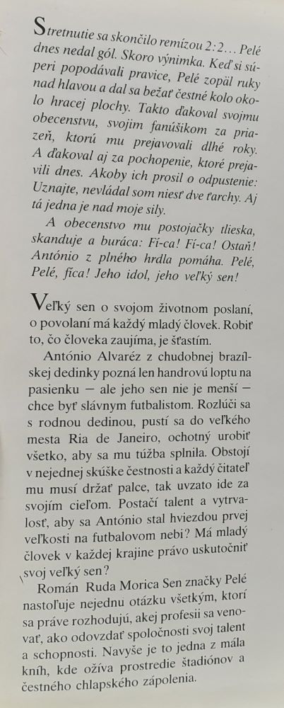 Sen značky Pelé - Rudo Moric