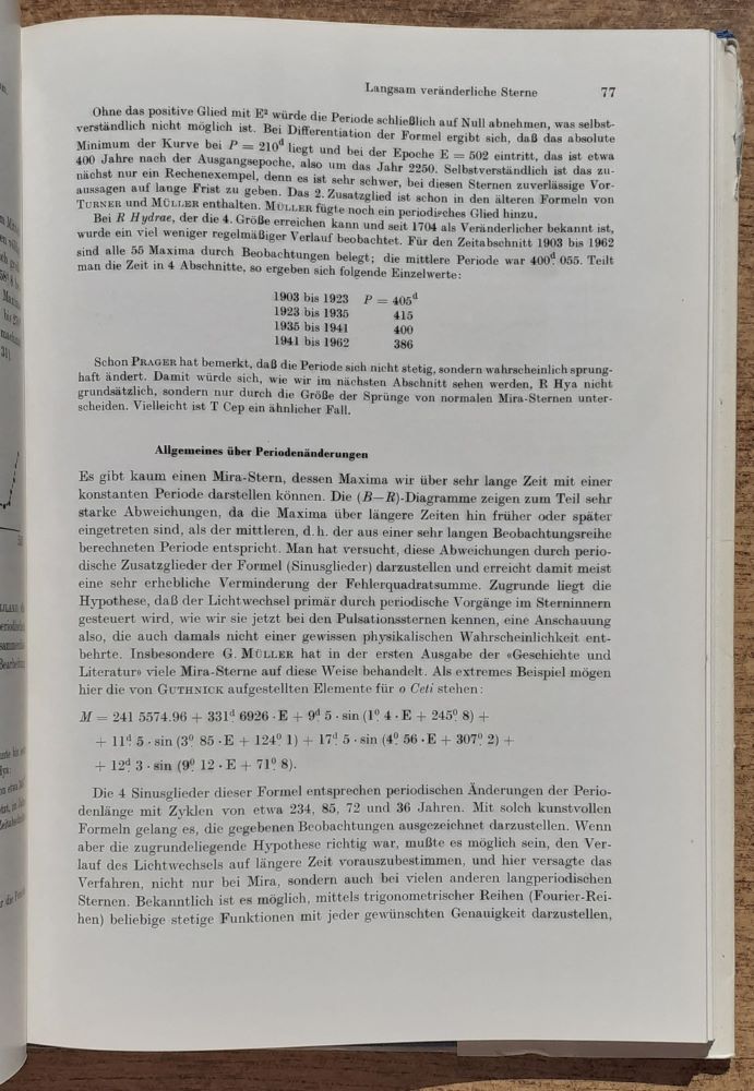 Veränderliche Sterne / Premenné hviezdy