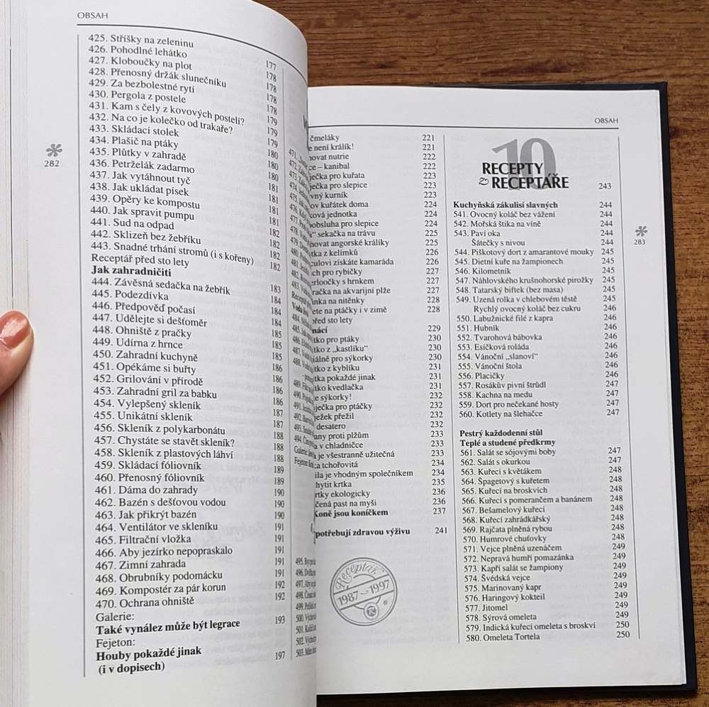 Sborník nápadú receptáře / Receptář 1987-1997