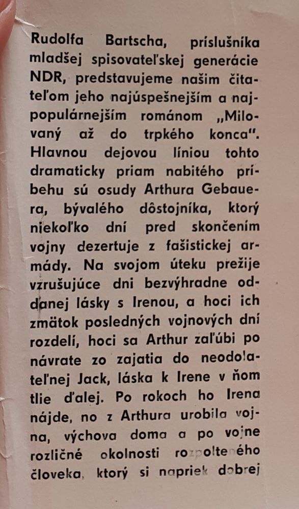 Milovaný až do trpkého konca