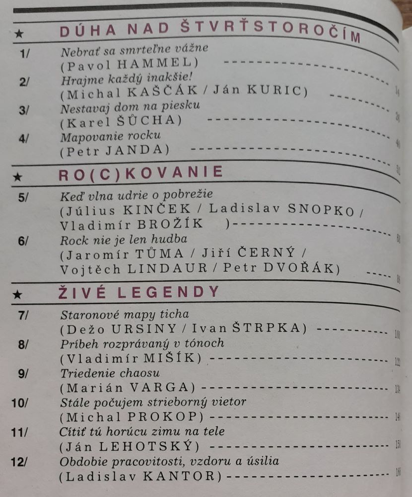 Nárok na rock / 25 vyznaní československých rockových hviezd