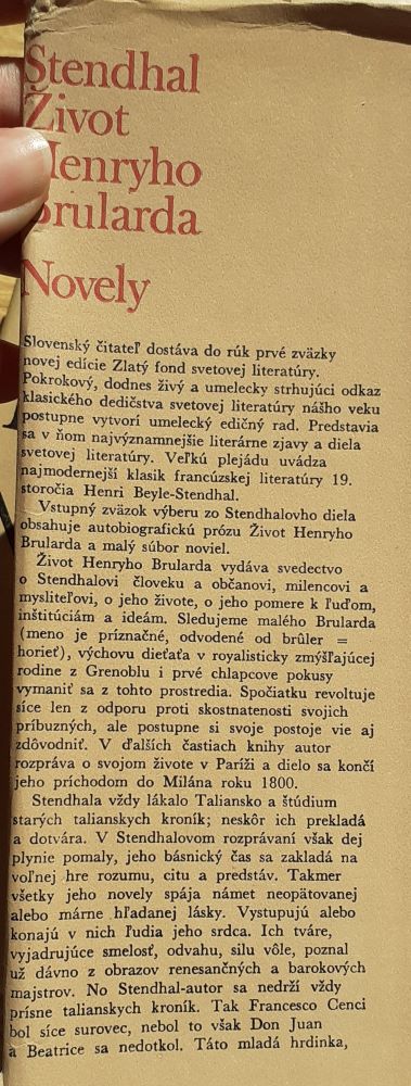 Stendhal I. - Zlatý fond svetovej literatúry