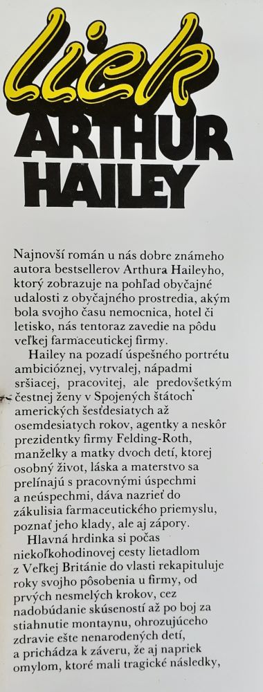 Liek / Bestseller z prostredia farmaceutickej firmy.