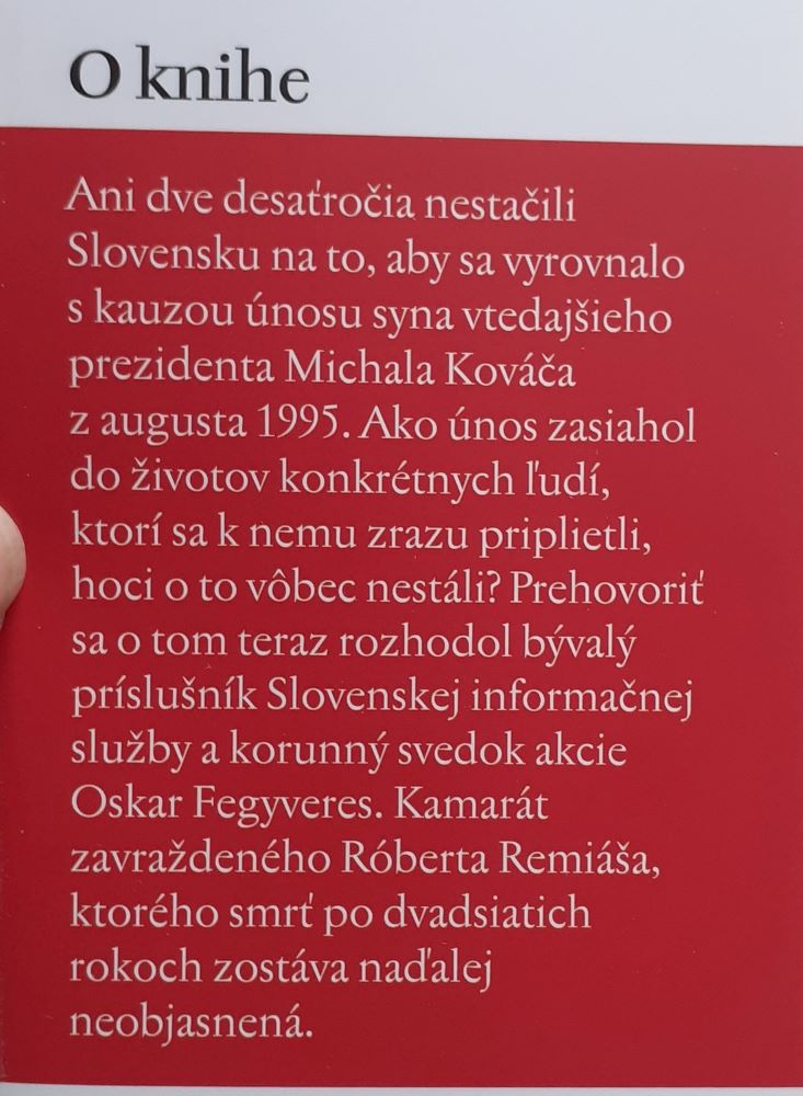 Ani smrť nerozdelí / Príbeh Oskara Fegyveresa korunného svedka únosu prezidentovho syna
