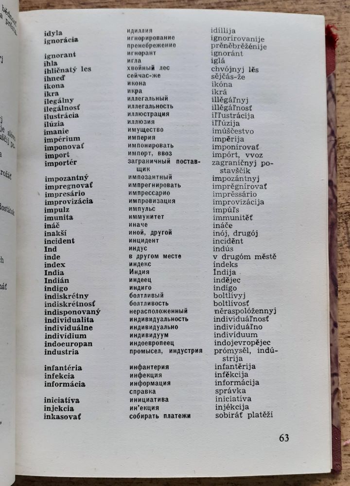 Slovník slovensko-ruský / Slovar slovacko-russkij