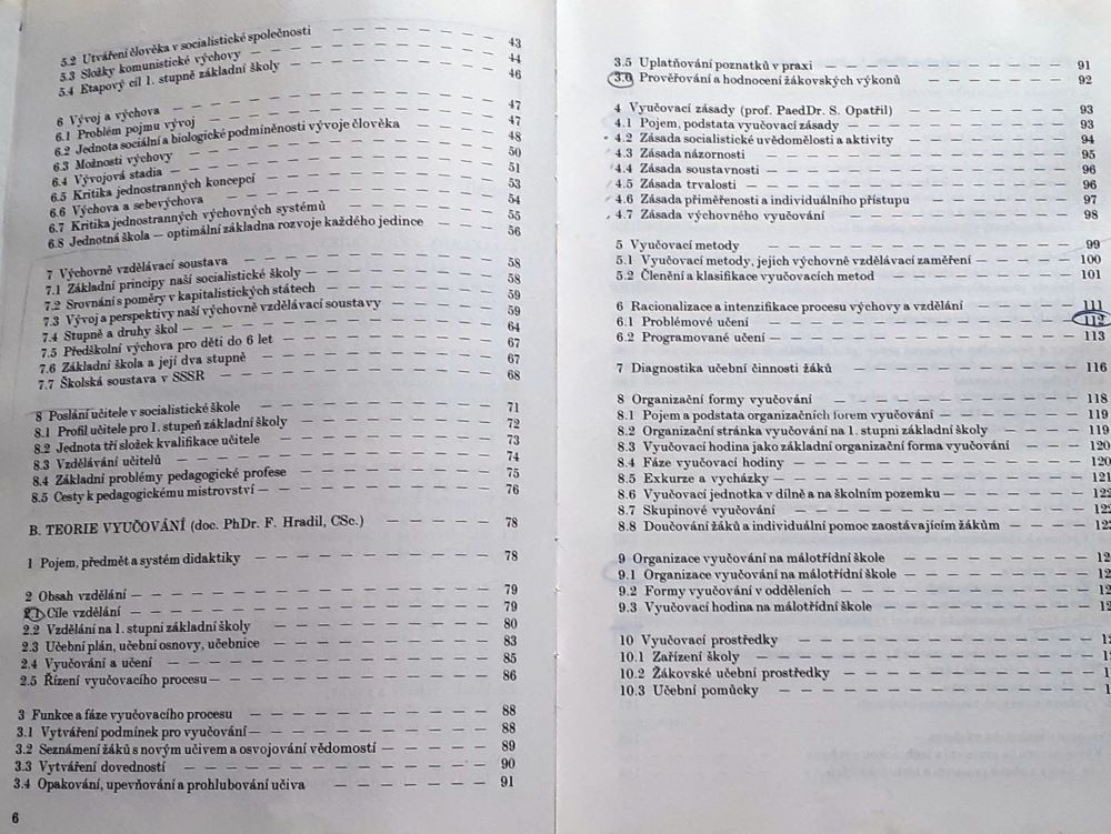 Pedagogika pro učitelství prvního stupně základní školy