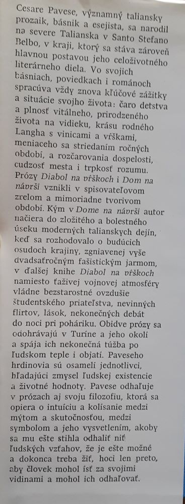 Diabol na vŕškoch / Il diavolosutle colline