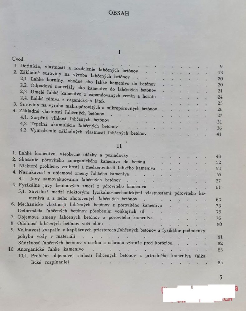 Ľahčené betóny / Výskum a problematika výroby