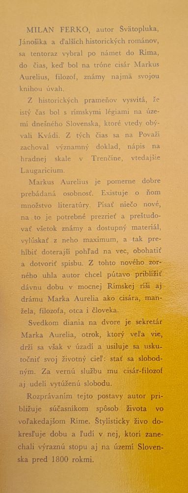 Medzi ženou a Rímom / Markus Aurelius