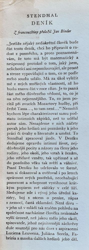 Deník / Výbor z deníkových zápiskú z let 1801-1842