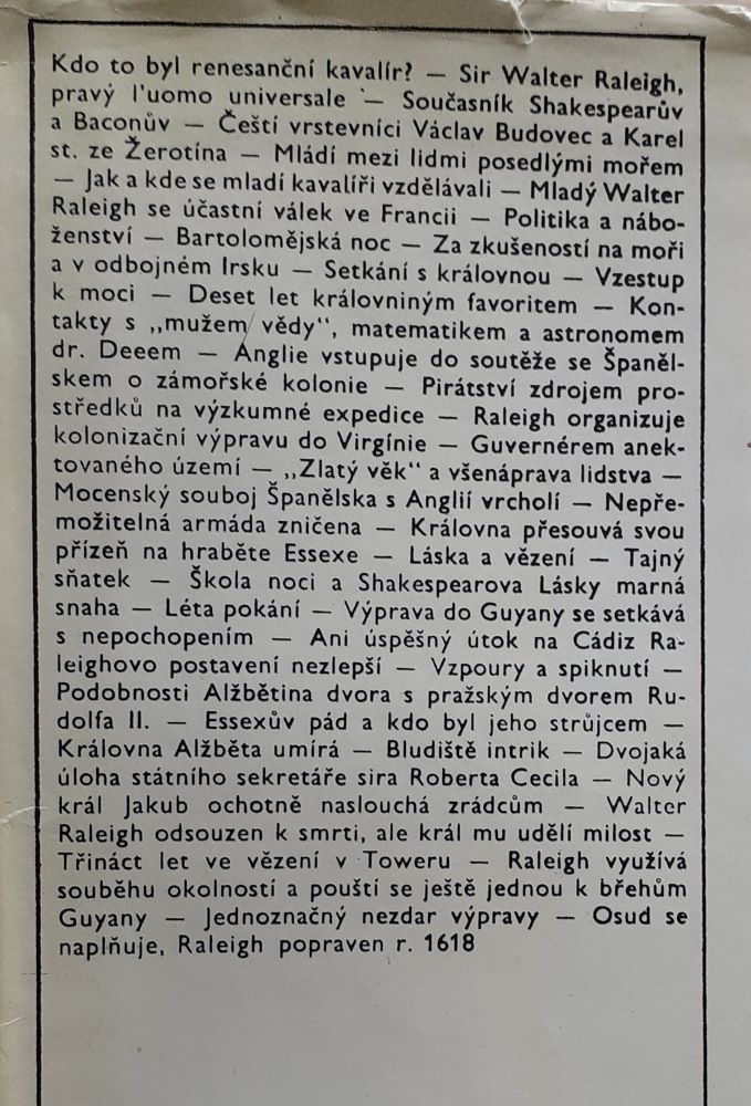 Život a smrt renesančního kavalíra / Sir Walter Raleigh