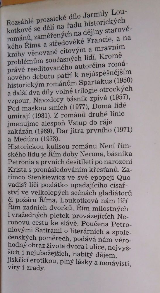 Není římského lidu