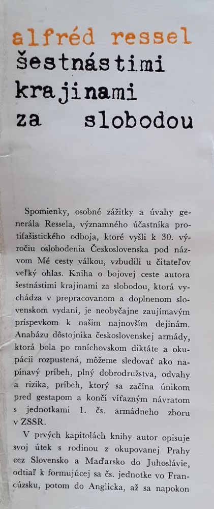 Šestnástimi krajinami za slobodu / Edícia Memoáre