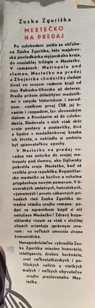 Mestečko na predaj / 2. diel mestečkovskej trilógie