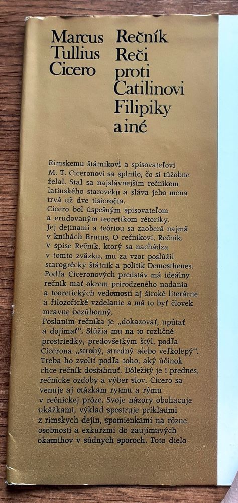 Rečník / Reči proti Catilinovi / Filipiky a iné / Zlatý fond II.