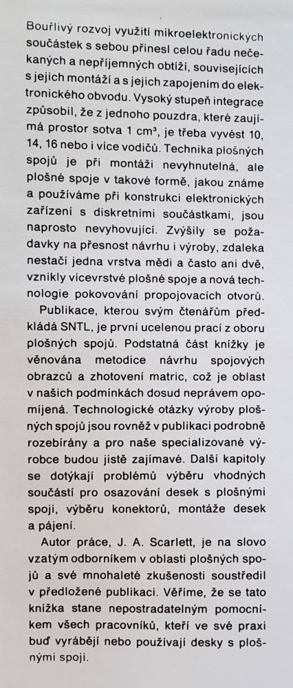 Plošné spoje pro mikroelektroniku