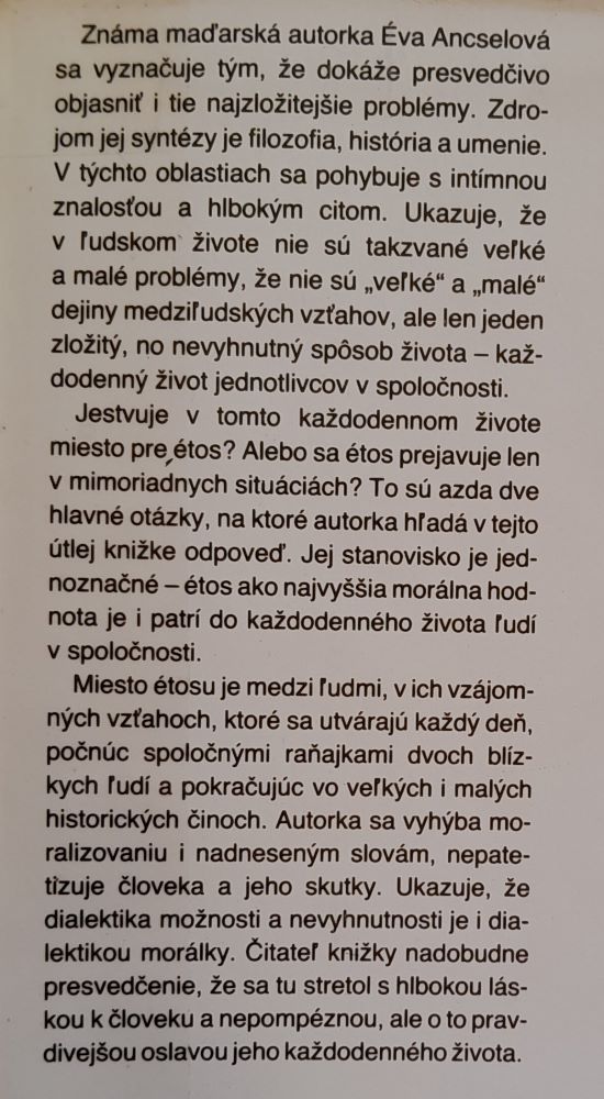 Étos a dejiny
