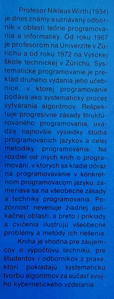 Systematické programovanie / Edícia Výpočtovej techniky