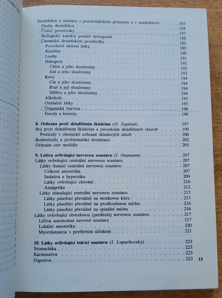 Chemizace zemědělství, farmakologie a toxikologie