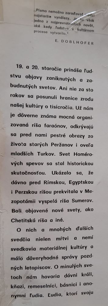 Od obrázkov k písmu / Rozlúštenie zabudnutých písem a jazykov / Malá moderná encyklopédia