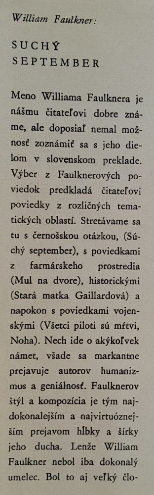 Suchý september / Výber z poviedok
