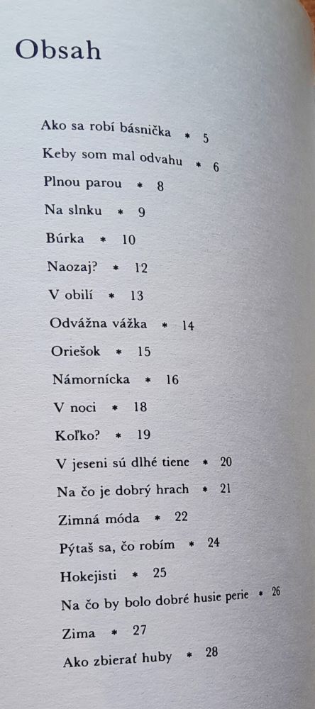 Keby som mal odvahu / Detské básničky