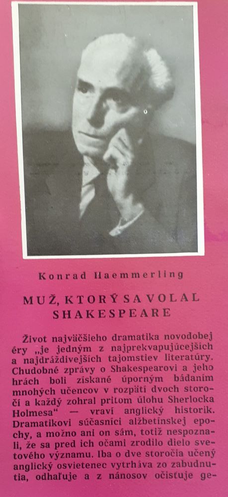 Muž, ktorý sa volal Shakespeare / SPKK