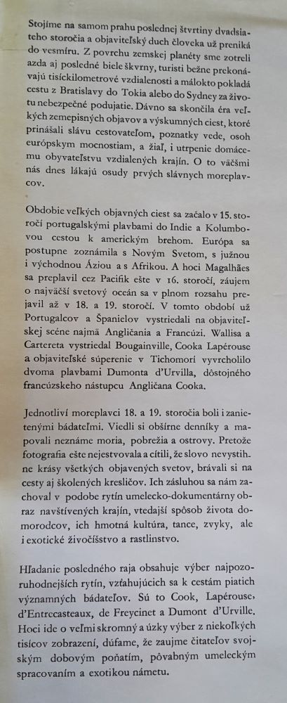 Hľadanie posledného raja / Objavné plavby do Tichomoria v ilustráciách