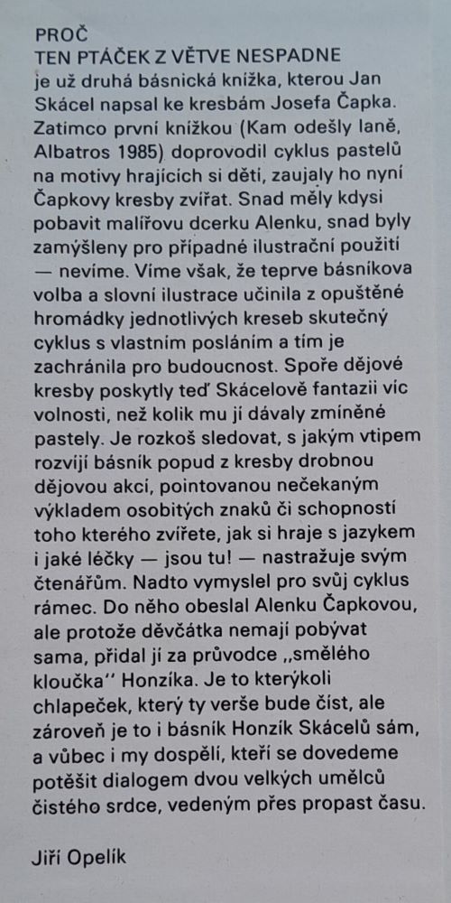 Proč ten ptáček z větve nespadne / Pre deti od 5 rokov