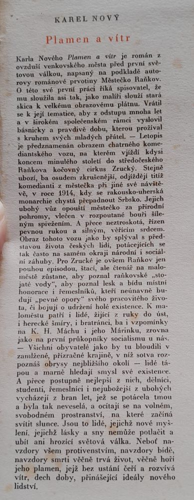 Plamen a vítr / Z letopisú městečka Raňkova