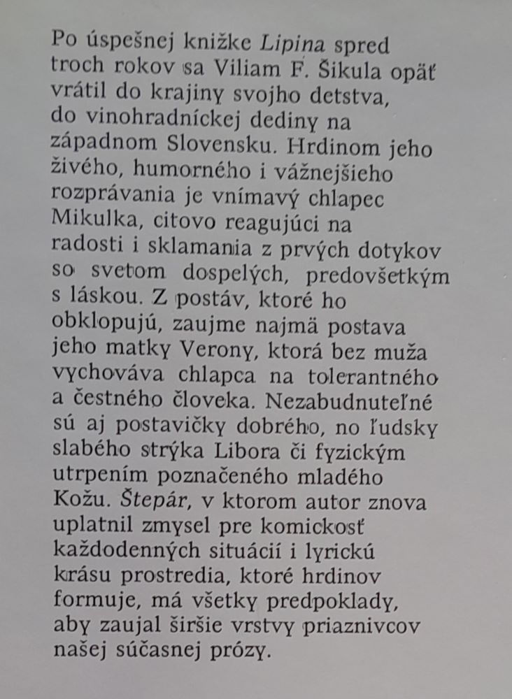 Štepár / Nová proza